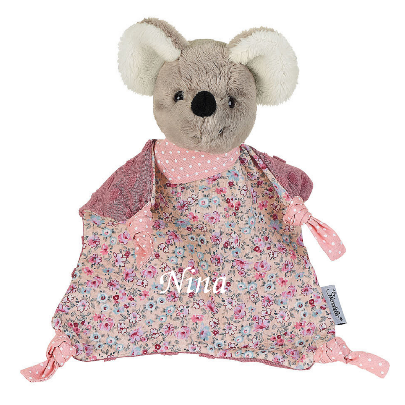  - mabel souris - plat fleur rose 22 cm 